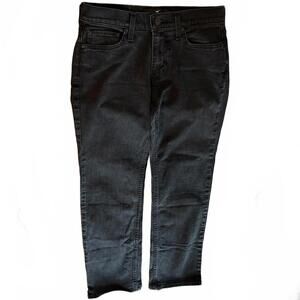 Hollister Black Denim Straight Jeans 29x30 Flex Street Grunge Emo Goth